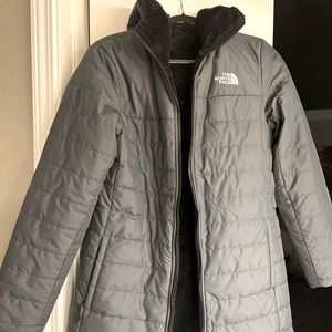 Mid Length North Face reversible coat.